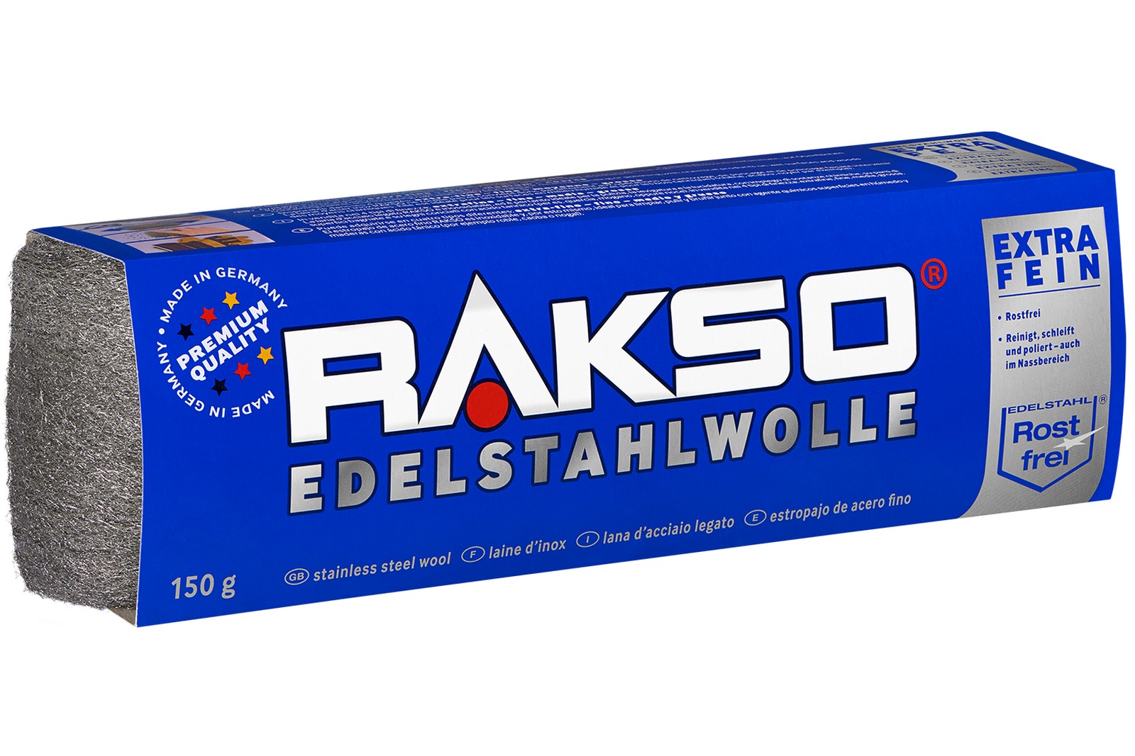 RAKSO Edelstahlwolle 150g RAKSO Edelstahlwolle 150g